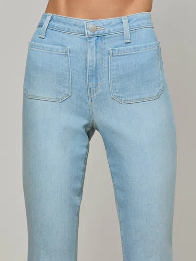 L Agence Noya Cropped Slim Flare Jean