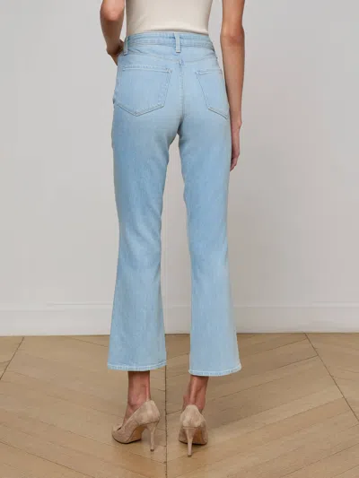 L Agence Noya Cropped Slim Flare Jean
