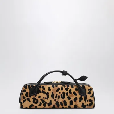 Alaïa Alaia Pochette Le Teckel In Leopard Print Calfskin Women