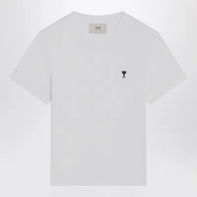 Ami Alexandre Mattiussi Ami Paris Ami Paris De Coeur Cotton T-shirt In White