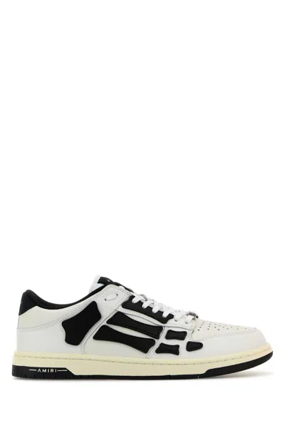 Amiri Men Tow-tone Leather Skel Sneakers