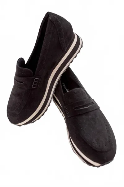 Pierre Dumas Women Keeping It Simple Platform Loafer In Black