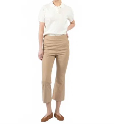 Lafata Kick Flare Crop Pant In Sand