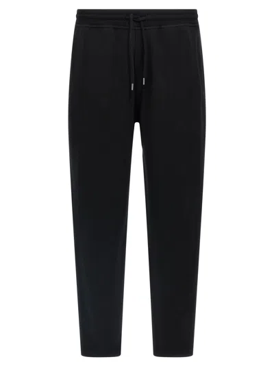 Brunello Cucinelli Silk And Cashmere Blend Joggers In Black