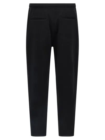 Brunello Cucinelli Silk And Cashmere Blend Joggers In Black
