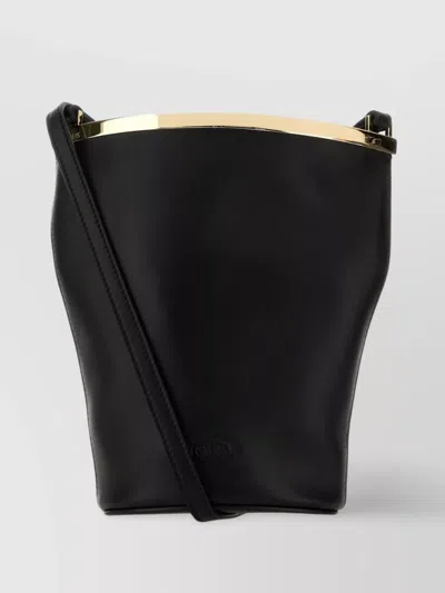 Tod's Leather Bucket Bag Hardware Gold-tone