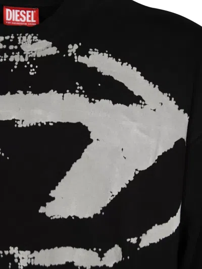 Diesel Crew Neck Graphic Print Sweater