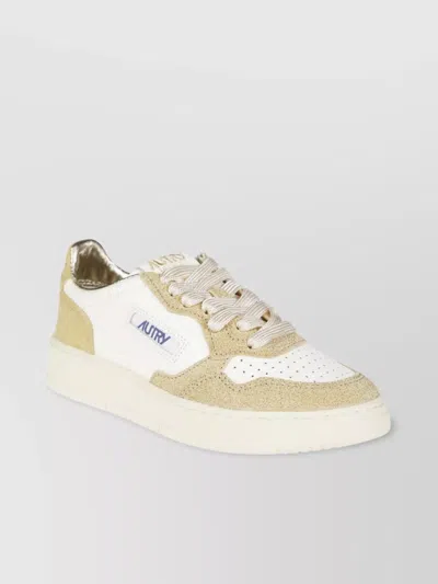Autry Low Top Sneakers Metallic Accents