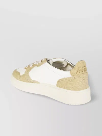 Autry Low Top Sneakers Metallic Accents