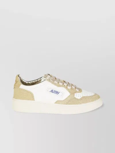 Autry Low Top Sneakers Metallic Accents