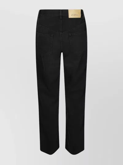 Isabel Marant Étoile Jenny Pants With Belt Loops And Rivets In Black