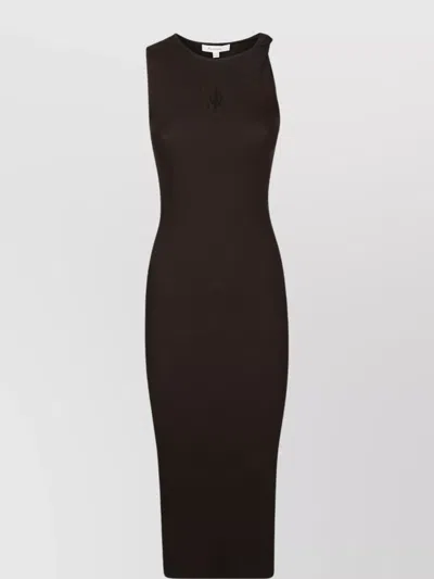 Jw Anderson J. W. Anderson Twisted Strap Midi Dress In Brown