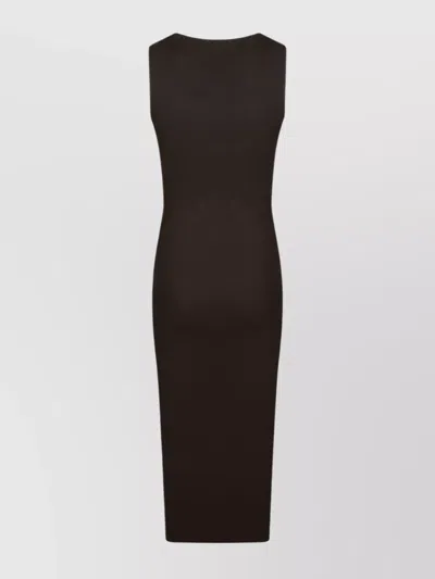 Jw Anderson J. W. Anderson Twisted Strap Midi Dress In Brown