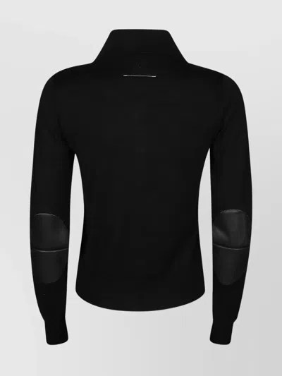 Mm6 Maison Margiela Mm6 By Maison Margiela Classic Black Cardigan With Button-down Front In Black