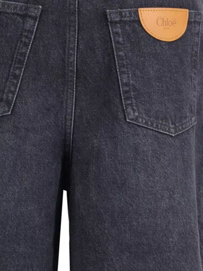Chloé Wide-leg Cotton Trousers With Belt Loops