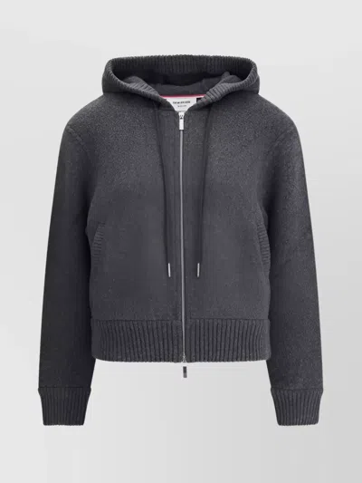 Thom Browne Wool Hoodie Adjustable Drawstring