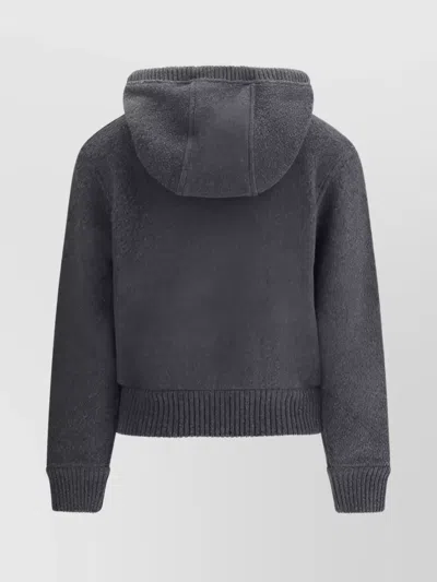 Thom Browne Wool Hoodie Adjustable Drawstring