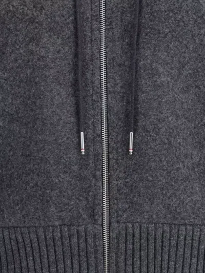 Thom Browne Wool Hoodie Adjustable Drawstring