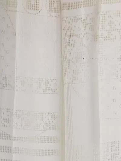 Fendi Sheer Silk Patchwork Trousers