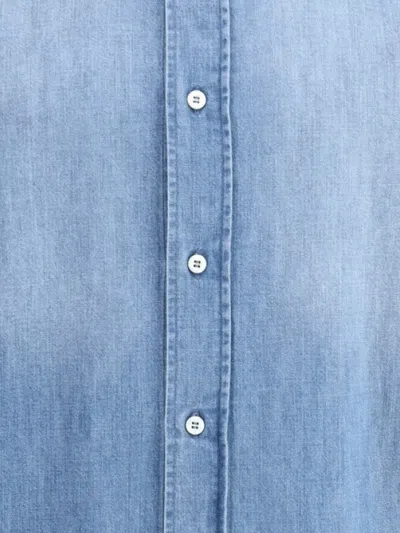 Brunello Cucinelli Denim Shirt In Blue