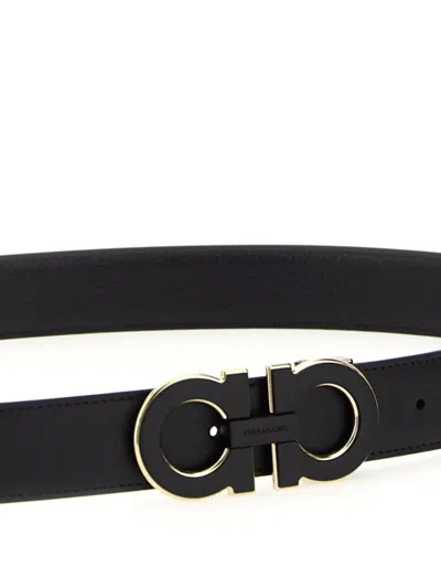 Ferragamo Reversible Double Gancini Belt