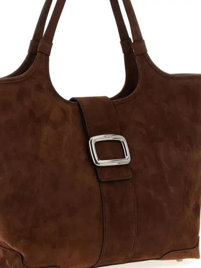 Roger Vivier Medium 'viv' Choc' Tote Bag