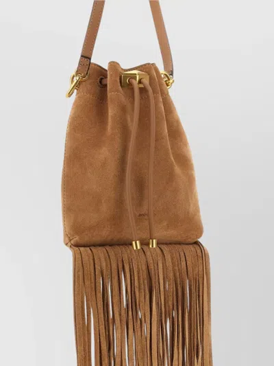 Jimmy Choo Mini Bucket Bag Fringe Detailing