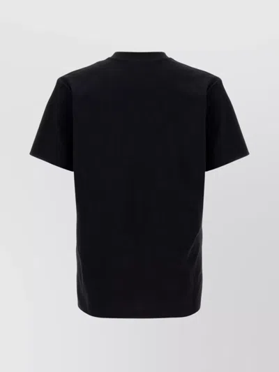 Moschino Crew Neck Graphic T-shirt With Short Sleeves In Black