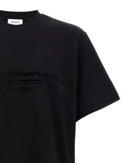 Ferragamo Signature Velvet Logo T-shirt