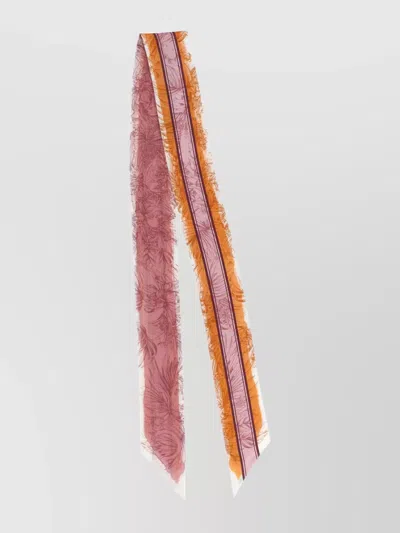 Ferragamo Gravure-print Silk Bandeau