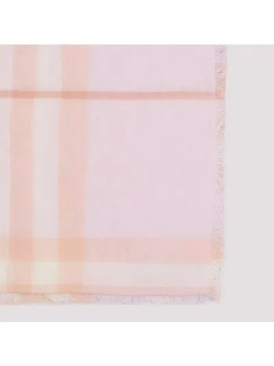 Burberry Check Pattern Wool Scarf