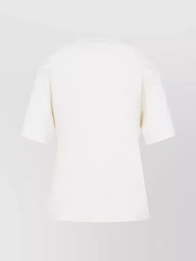 Lemaire Rib T-shirt In White