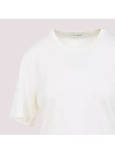 Lemaire Rib T-shirt In White