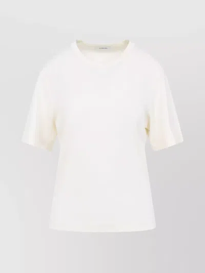 Lemaire Rib T-shirt In White