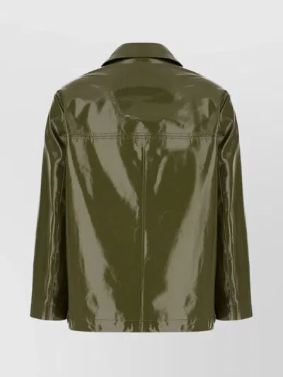 Paul Smith Leather Jackets Collared Neck
