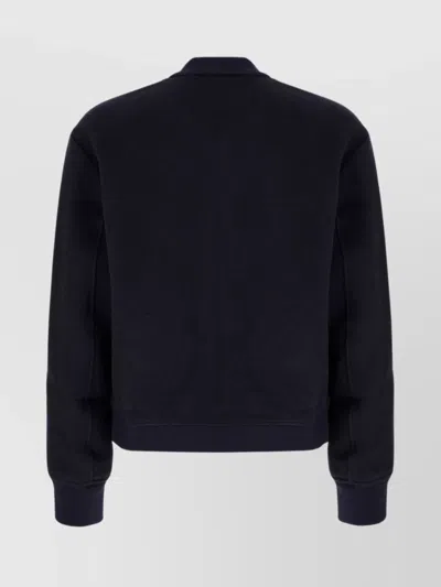 Etro Wool Bomber Jacket In Blue