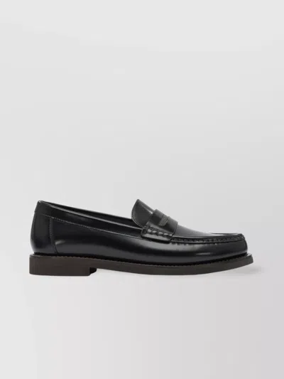 Brunello Cucinelli Round Toe Loafers Stitch Detailing