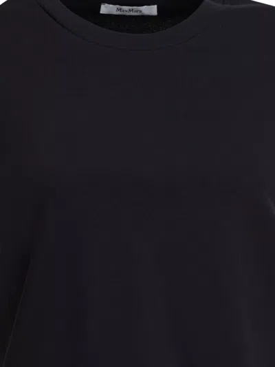 Max Mara Crew Neck Short Sleeves Tops In Black