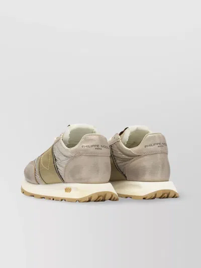 Philippe Model Slip-on Sneakers With Textured Sole And Contrasting Panels