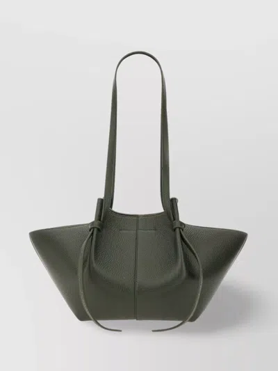 Yuzefi Structured Textured Top Handle Shoulder Bag