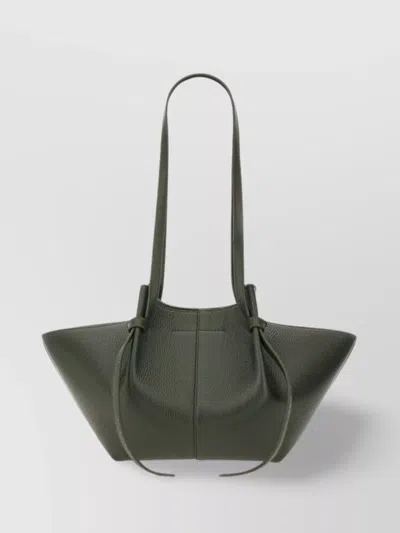 Yuzefi Structured Textured Top Handle Shoulder Bag