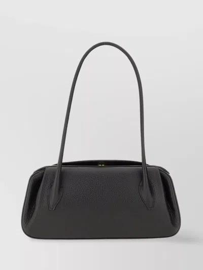 Yuzefi Structured Pebbled Texture Shoulder Bag