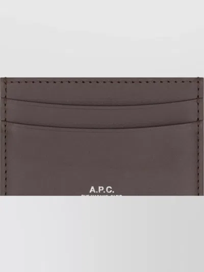 Apc Compact Smooth Leather Card Holder