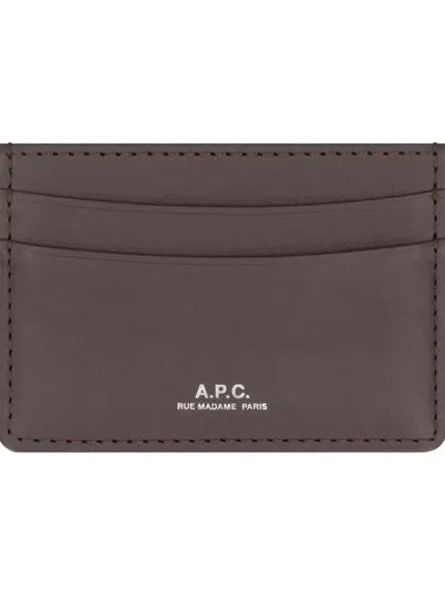 Apc Compact Smooth Leather Card Holder