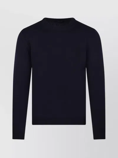 Roberto Collina Ribbed Round Neck Sweater With Long Sleeves