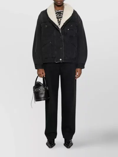 Isabel Marant Pimia Denim And Faux Fur Jacket