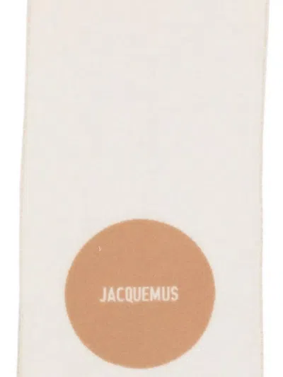 Jacquemus Square Round Scarf Fringe Detail