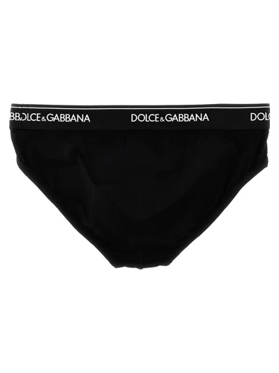 Dolce & Gabbana 'midi Brief' 2-pack Briefs In Black