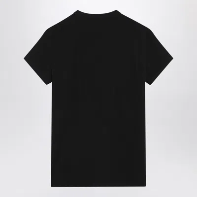 Dolce & Gabbana Dolce&gabbana Black T Shirt With Logo Embroidery