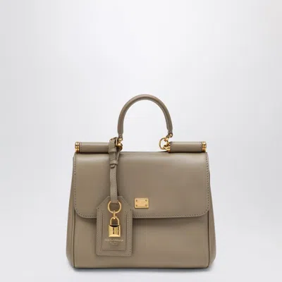 Dolce & Gabbana Medium Sicily Leather Handbag With Padlock Detail
